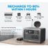 BLUETTI EB55 Portable Power Station 537Wh LiFePo4 Battery Power Generator with 2 230V 700W (Suger 1400W) AC Pure Sine-Wave Outlets, Mobile Wireless Charger, Outdoor Solar Generator for Road Trip Home Use Vanlife Off-grid - Gray